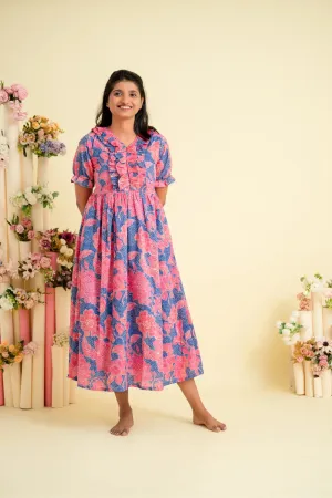 Hakoba WildFlower Whisper Maternity Feeding Dress Hakoba WildFlower Whisper Maternity Feeding Dress