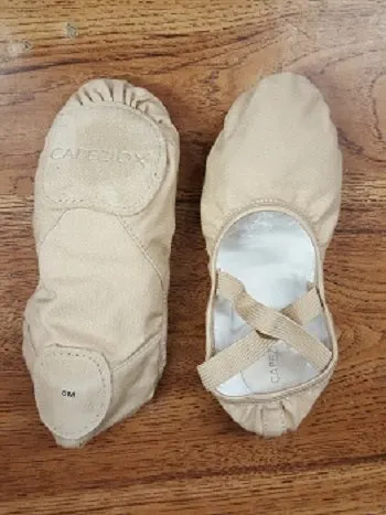 Hanami -- Four Way Stretch Canvas Split Sole Ballet -- Nude