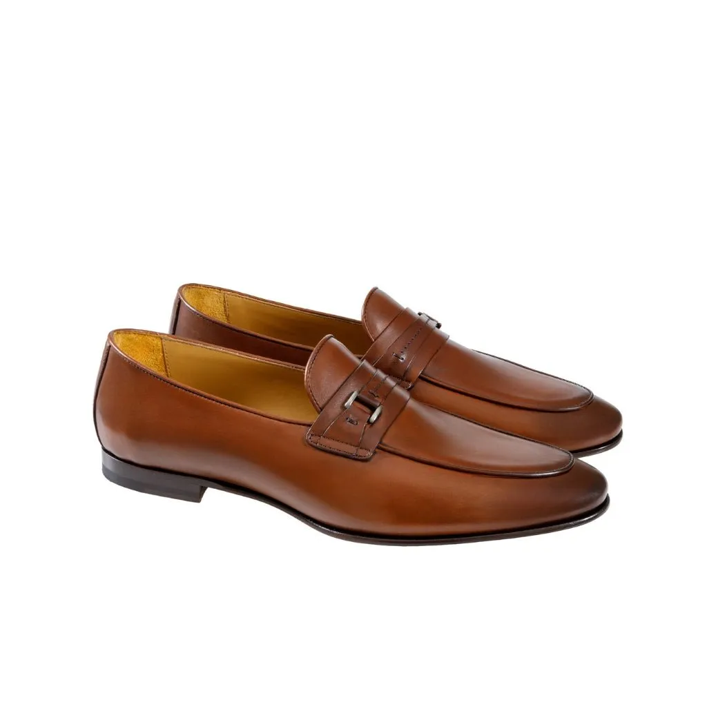 HENRY SARTORIAL Calf Leather Moccasin BROWN