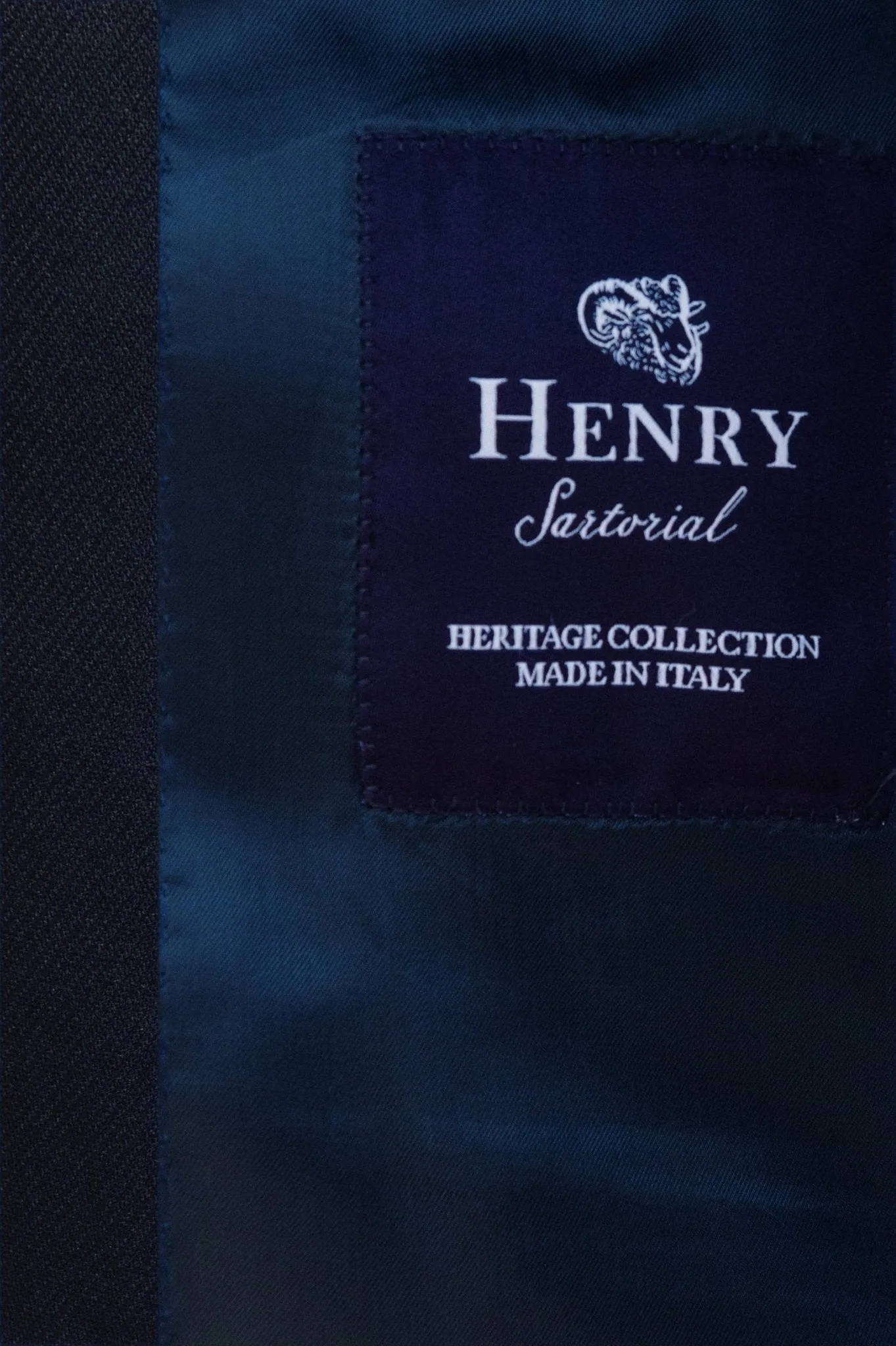 HENRY SARTORIAL HERITAGE Zegna High Performance™ Full Canvas Plain Suit DARK NAVY REG