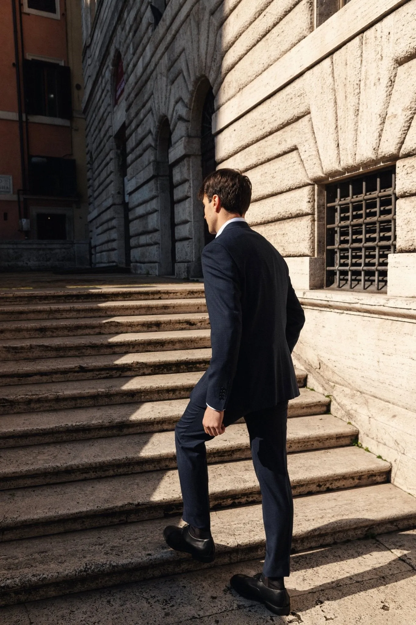 HENRY SARTORIAL HERITAGE Zegna High Performance™ Plain Suit DARK NAVY REG