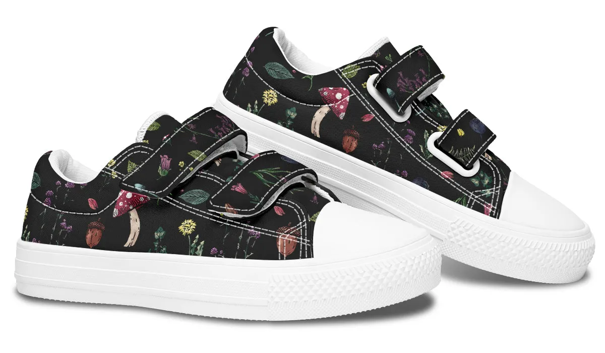 Herbology Kids Low Tops - Easy Strap Canvas Kids Shoes with Durable Rubber Soles