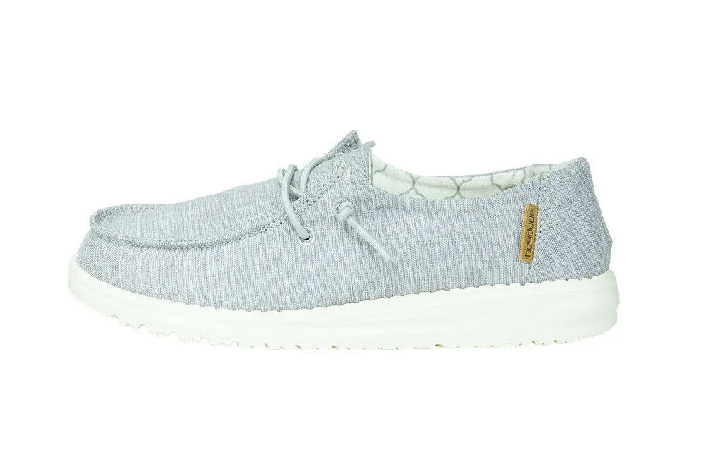 Hey Dude Children's Wendy Linen Grey Shoes 130123096