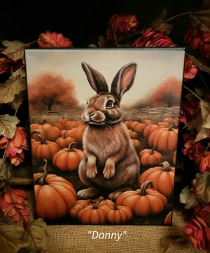 #HGC1057 "DANNY" Harvest Rabbit 🐇 8x10 Canvas Print #HGC1057 "DANNY" Harvest Rabbit 🐇 8x10 Canvas Print