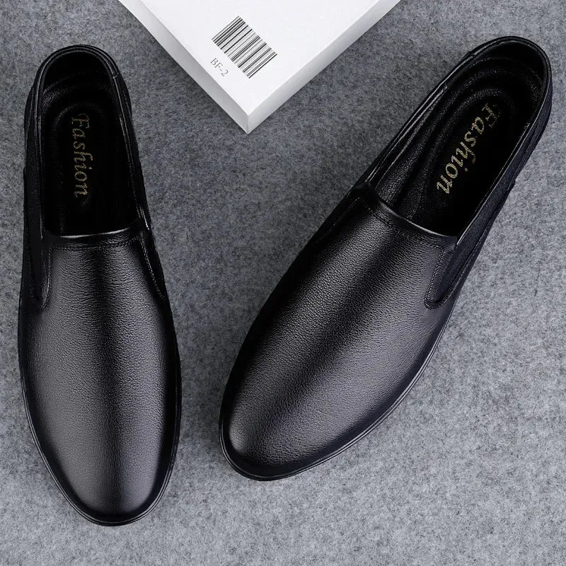 Hnzxzm Leather Men Shoes Slip on loafers Casual Italian Soft Men Loafers Handmade Moccasins Breathable Boat Shoes men Zapatos Hombre