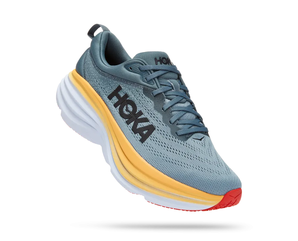 'HOKA' Men's Bondi 8 - Goblin Blue / Mountain Spring (Wide)