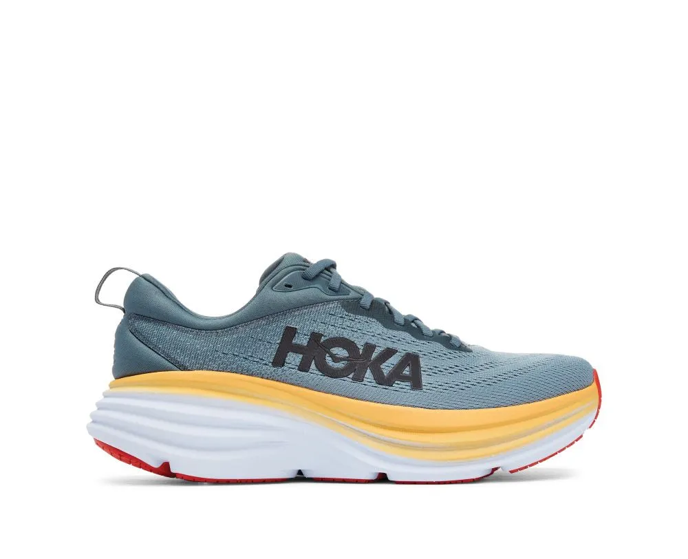 'HOKA' Men's Bondi 8 - Goblin Blue / Mountain Spring (Wide)