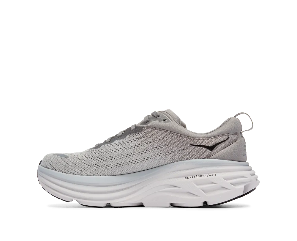 'HOKA' Men's Bondi 8 - Sharkskin / Harbor Mist (Wide)