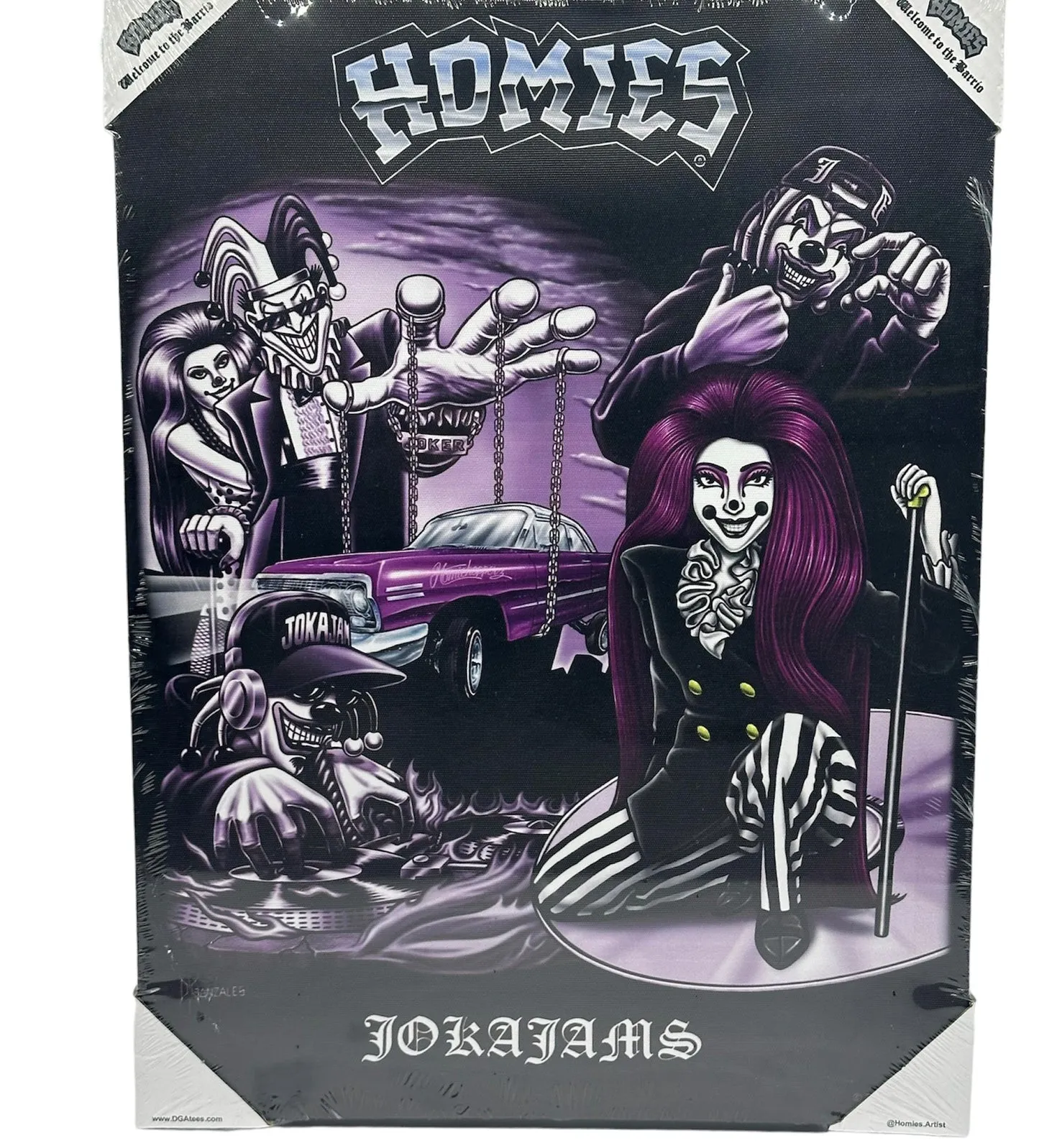 HOMIES - JOKERS TOWN - Small Canvas Art - 12" X 16"
