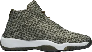 Jordan Future BG Olive Canvas Sneakers, Green