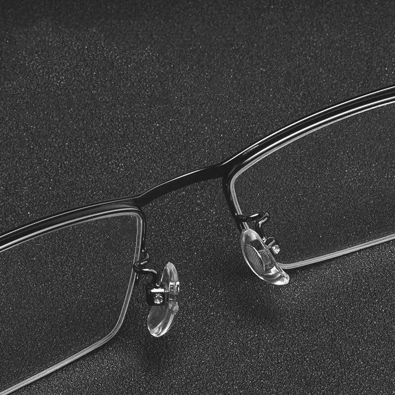 KatKani Men's Semi Rim Rectangular Alloy Frame Eyeglasses Z17003