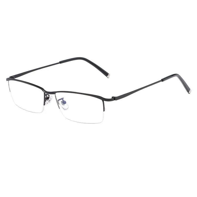 KatKani Men's Semi Rim Rectangular Alloy Frame Eyeglasses Z17003