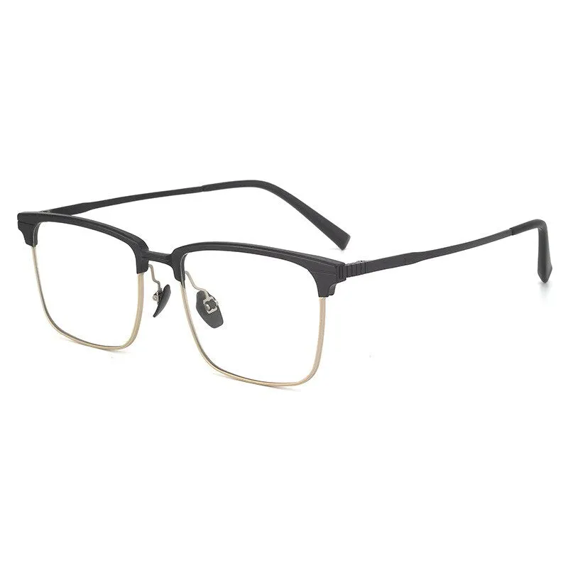 KatKani Unisex Full Rim Square Titanium Eyeglasses Nc7004