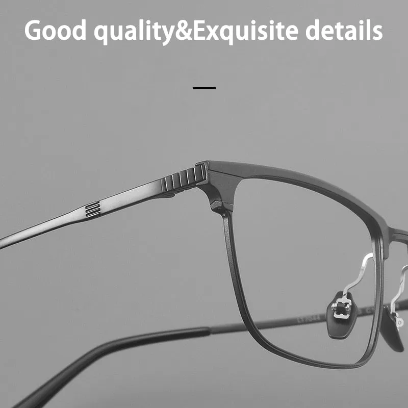 KatKani Unisex Full Rim Square Titanium Eyeglasses Nc7004