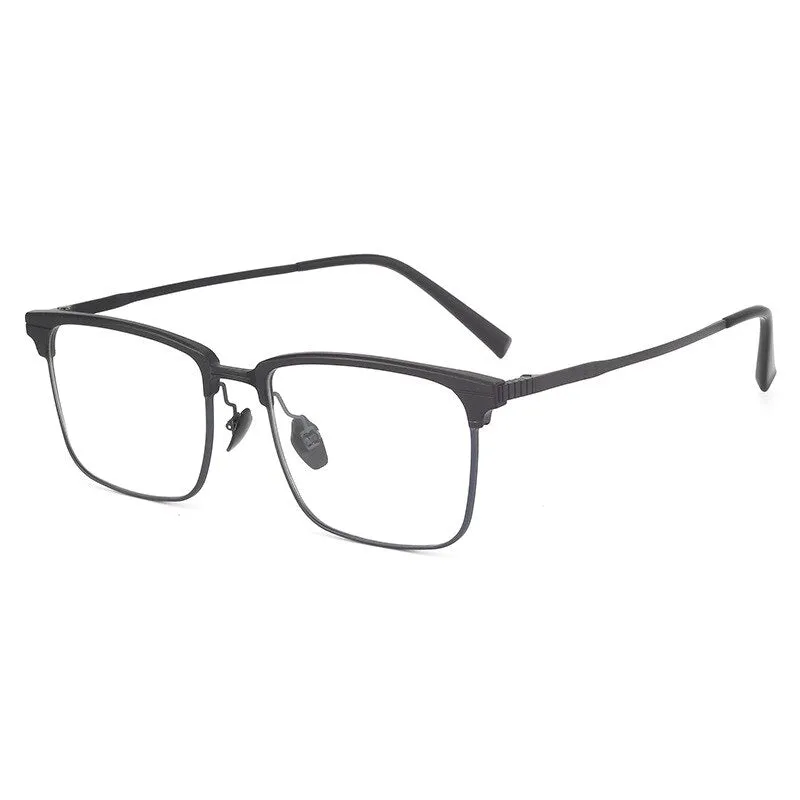 KatKani Unisex Full Rim Square Titanium Eyeglasses Nc7004