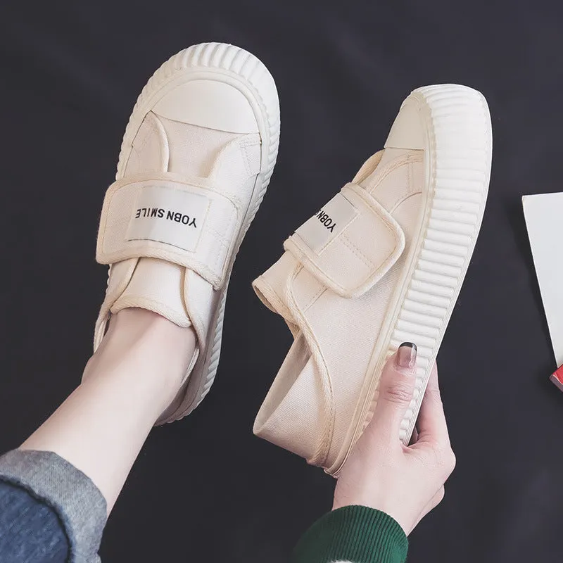 Korean Style Magic Stick Female Canvas Shoes