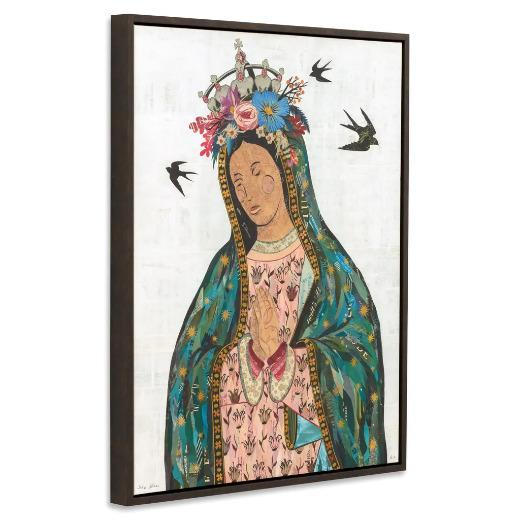 LADY OF GUADALUPE canvas print with float frame