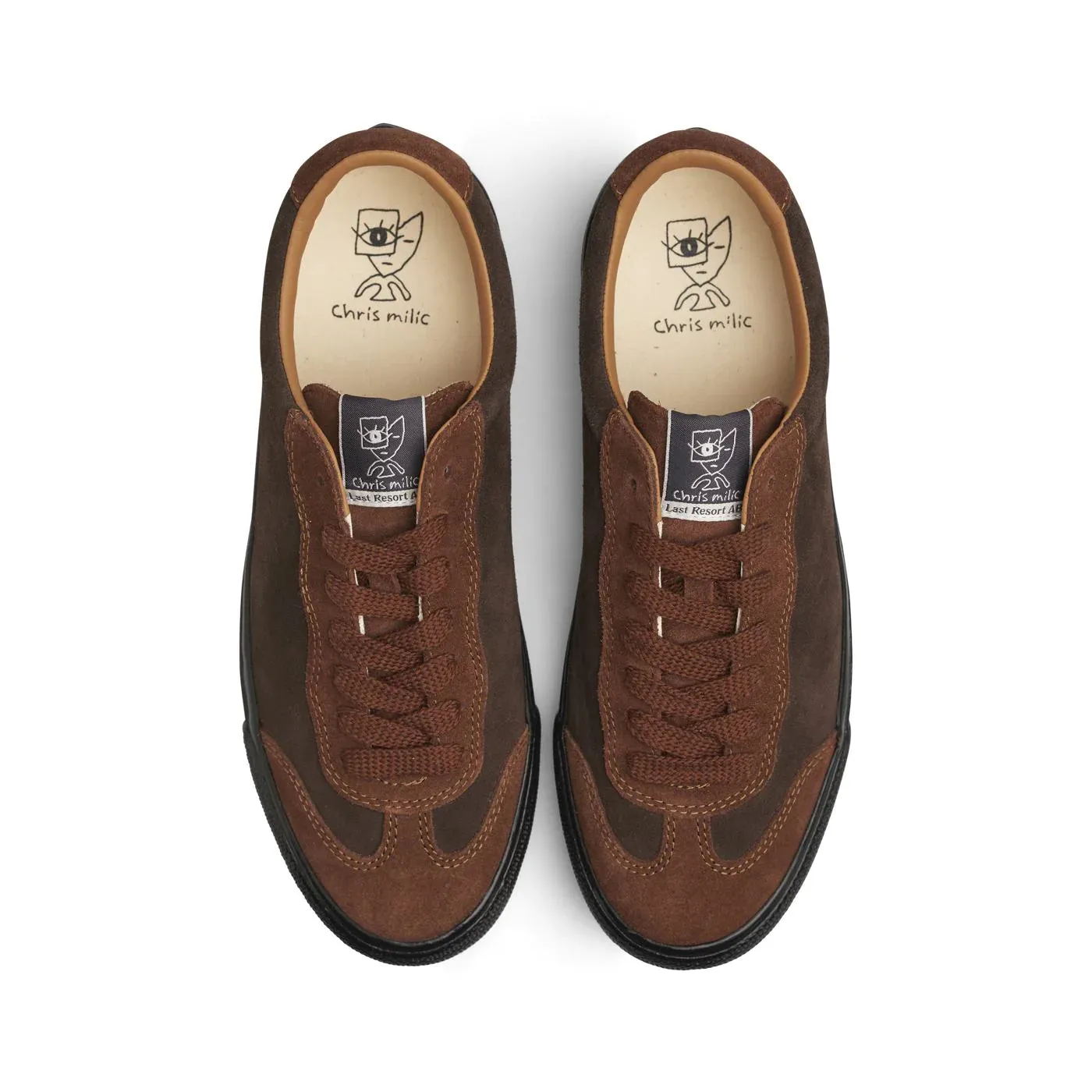 Last Resort AB VM004 Milic Suede Lo model Skate Shoes - Duo Brown / Black