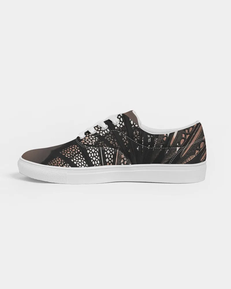 Lighthouse Fibonacci Women's Lace Up Canvas Shoe