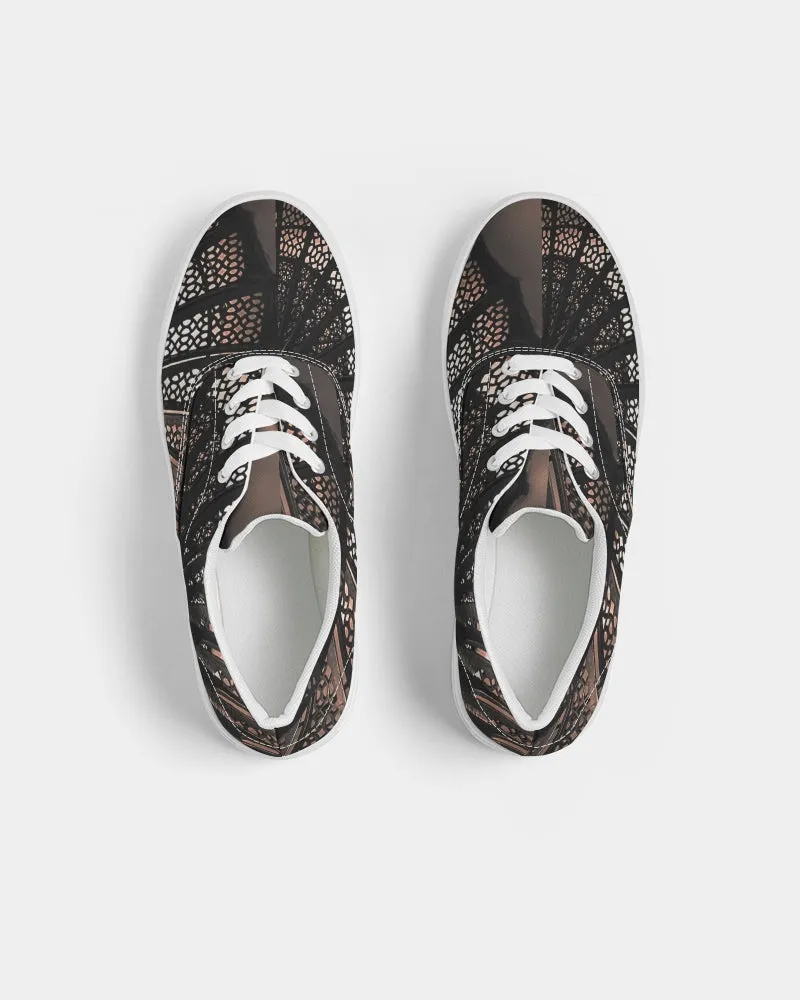 Lighthouse Fibonacci Women's Lace Up Canvas Shoe
