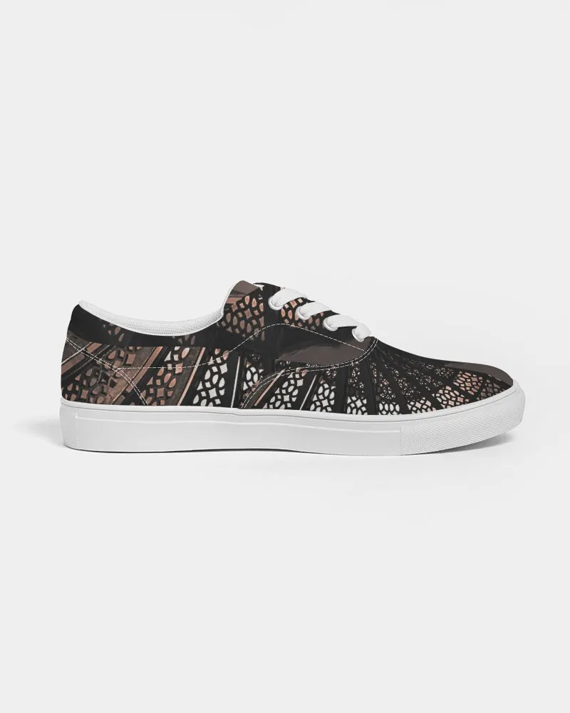 Lighthouse Fibonacci Women's Lace Up Canvas Shoe