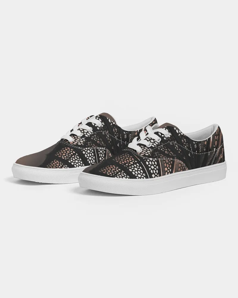 Lighthouse Fibonacci Women's Lace Up Canvas Shoe