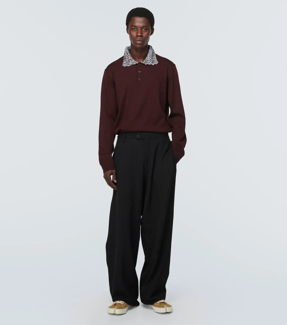 Maison Margiela canvas tabi sneaker, neutral