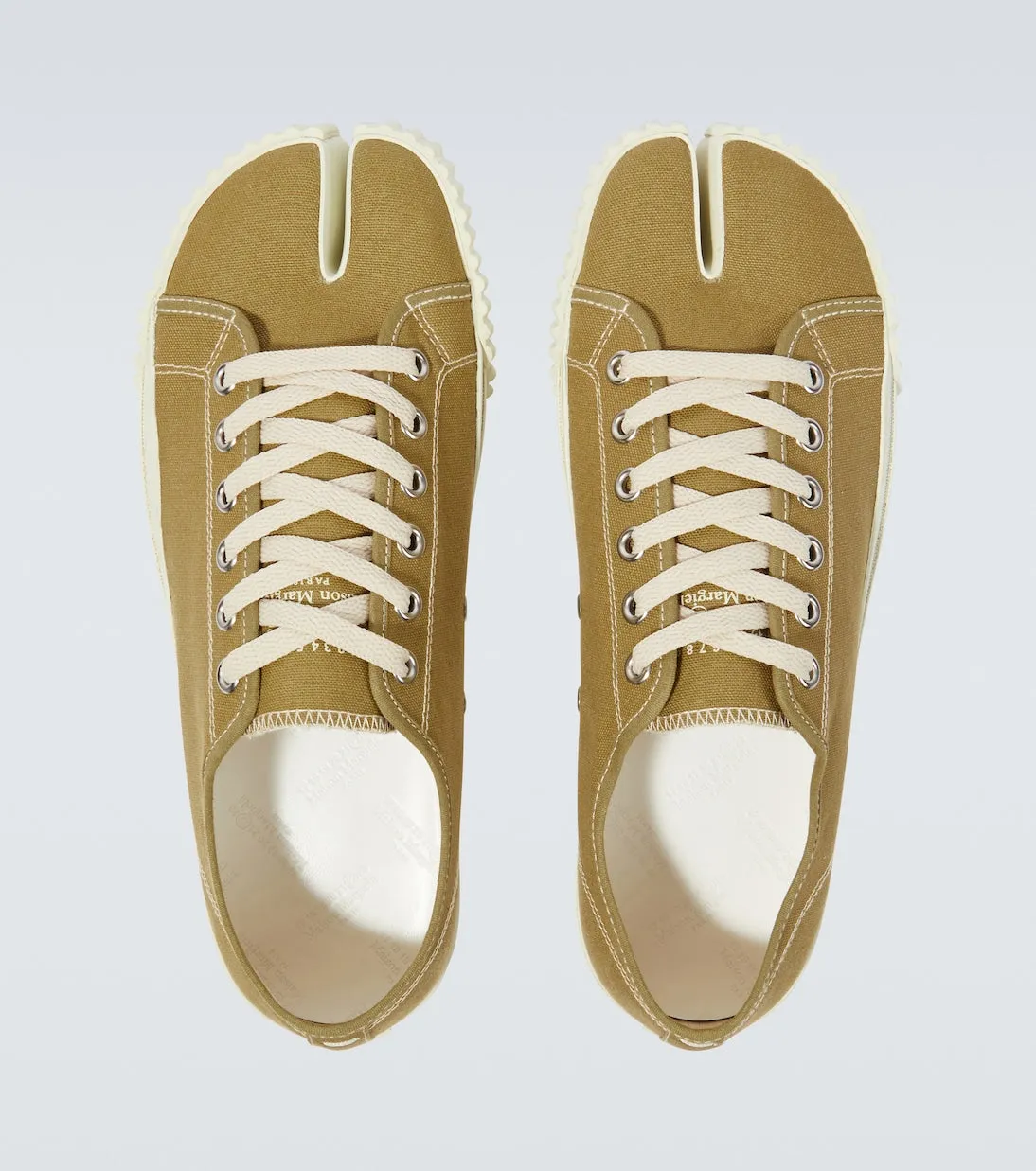 Maison Margiela canvas tabi sneaker, neutral
