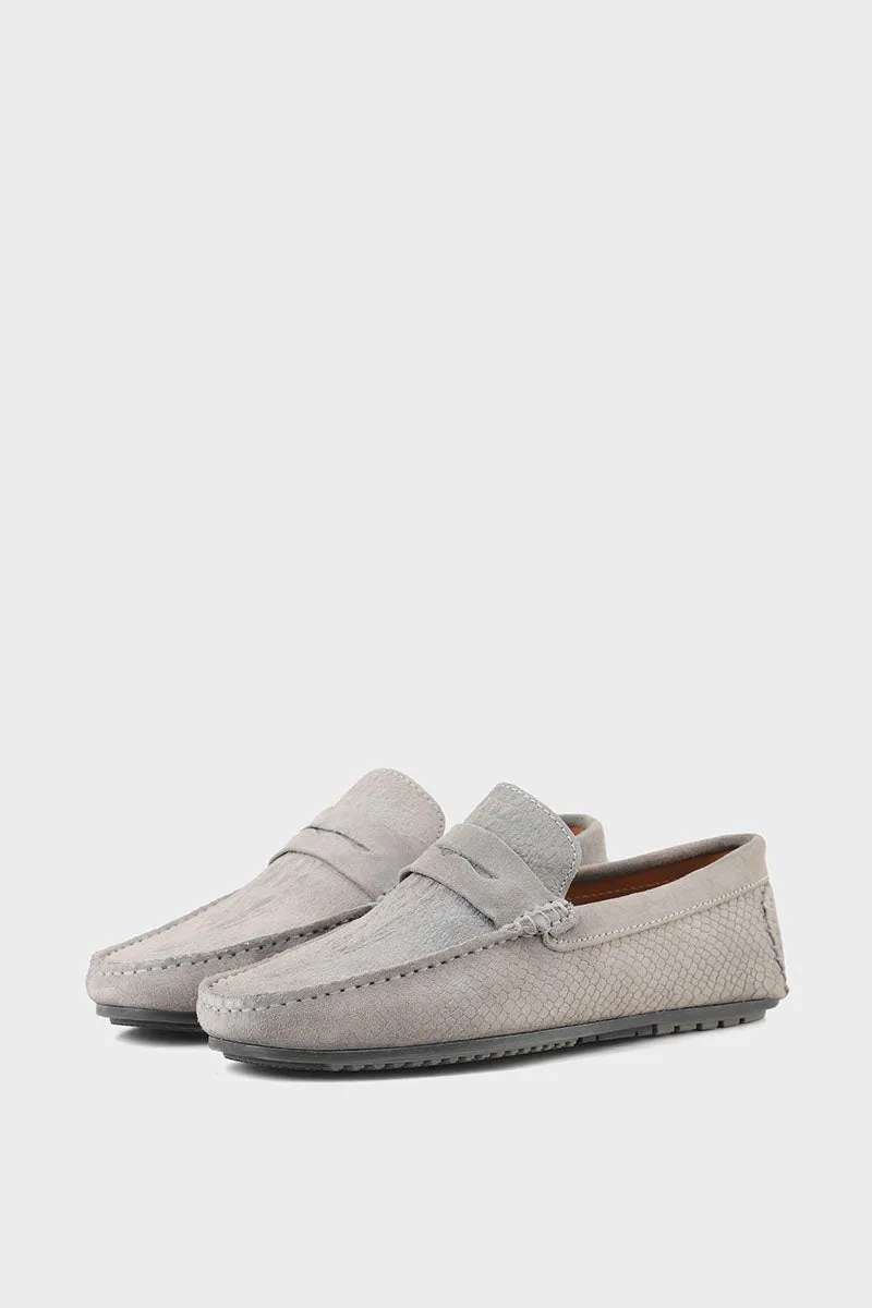 Men Casual Driving Mocs M26062-Grey