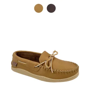 Men's Earthing Moccasin Shoes Copper Rivet Rubber Sole