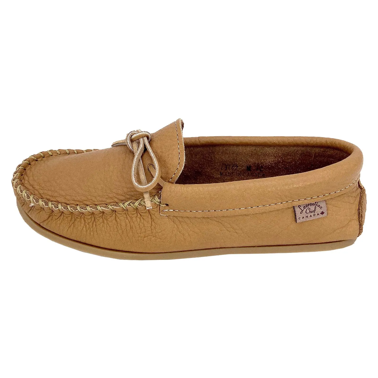 Men's Moose Hide Leather Moccasins Cork