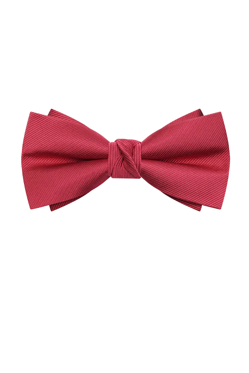 Men's Red Pre-Tied Formal Bow Tie