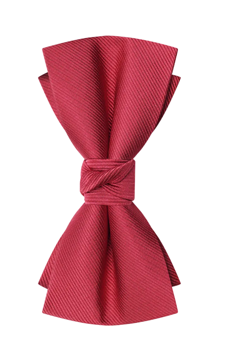 Men's Red Pre-Tied Formal Bow Tie