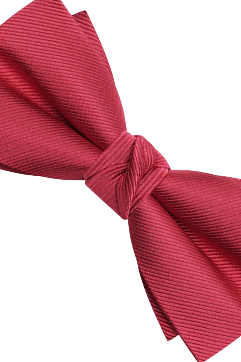 Men's Red Pre-Tied Formal Bow Tie
