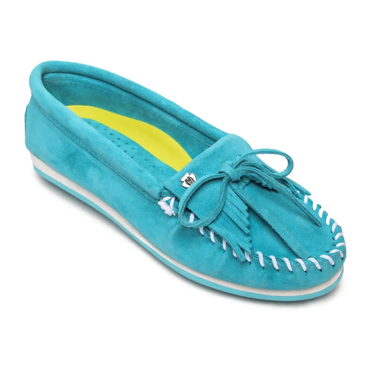 Minnetonka Kilty Plus Suede Moc - Womens Moccasins