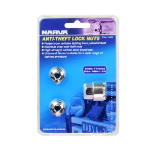 Narva M8 X 1.25 Security Nuts (2) 74423