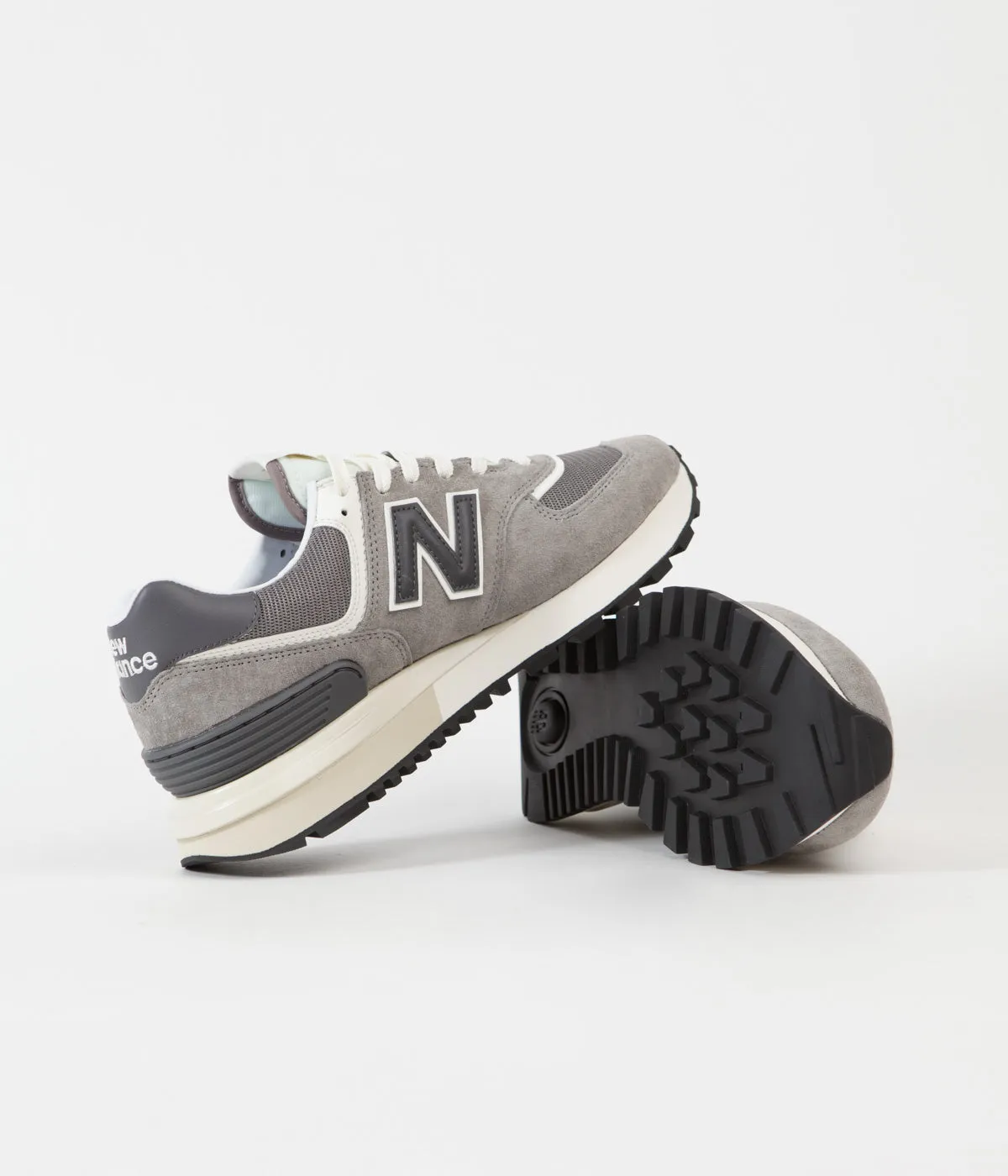 New Balance 574 Shoes - Grey / Black / White