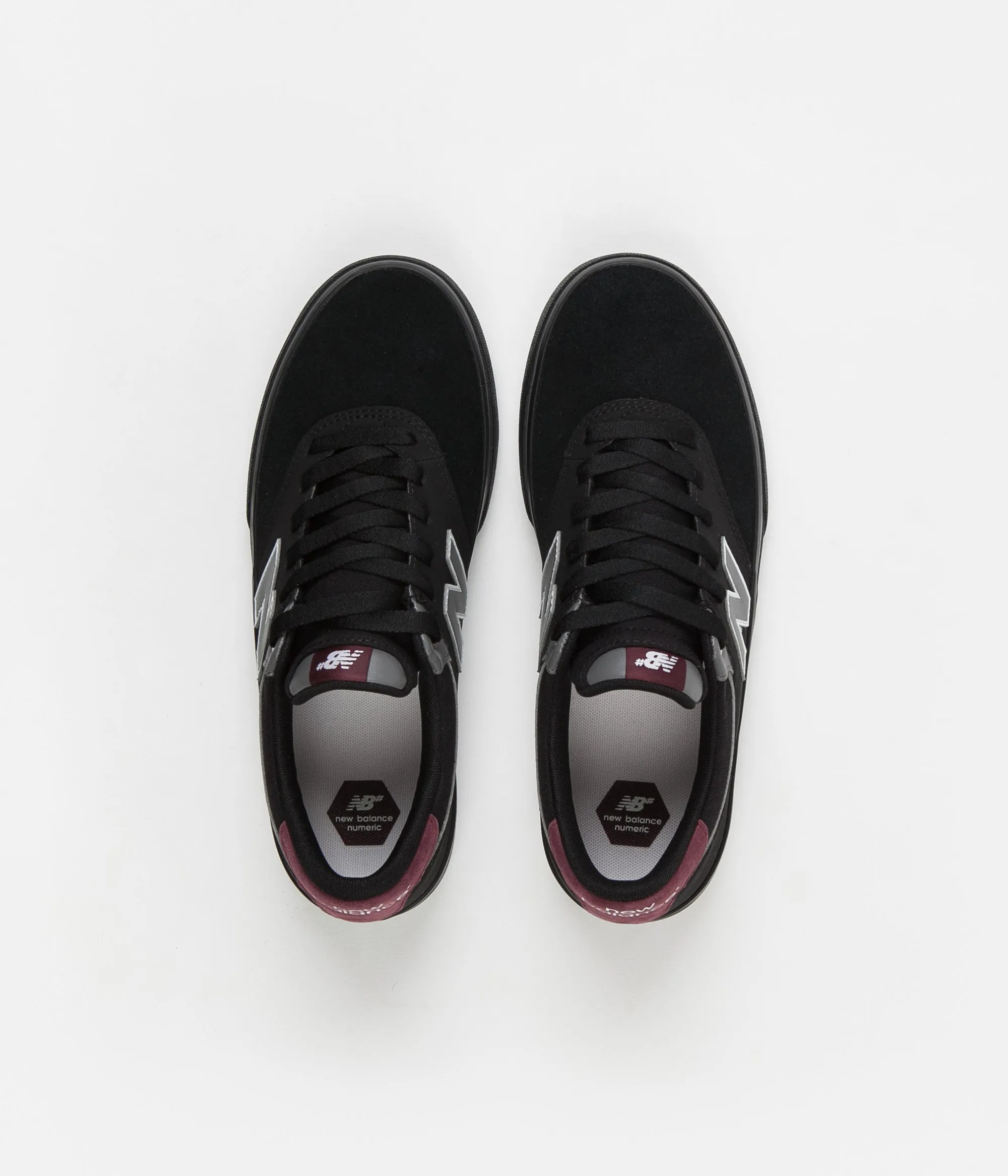 New Balance Numeric 255 Shoes - Black / Burgundy