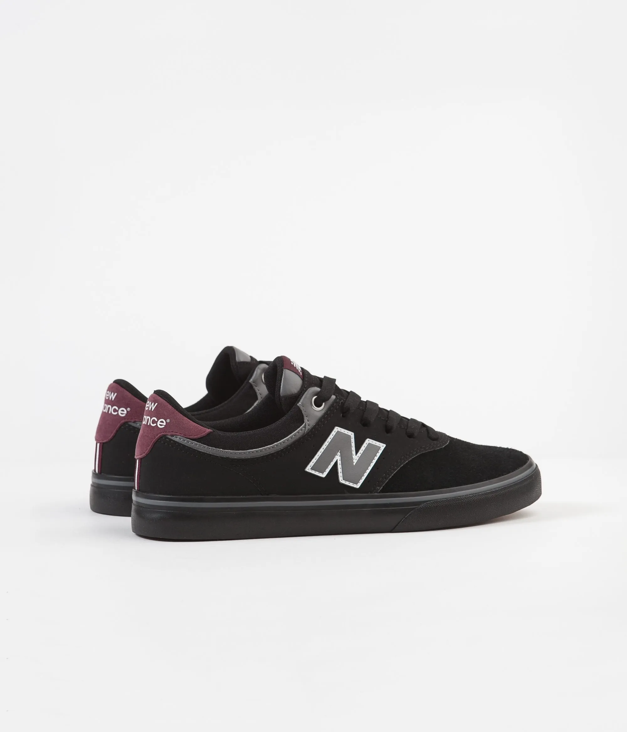 New Balance Numeric 255 Shoes - Black / Burgundy