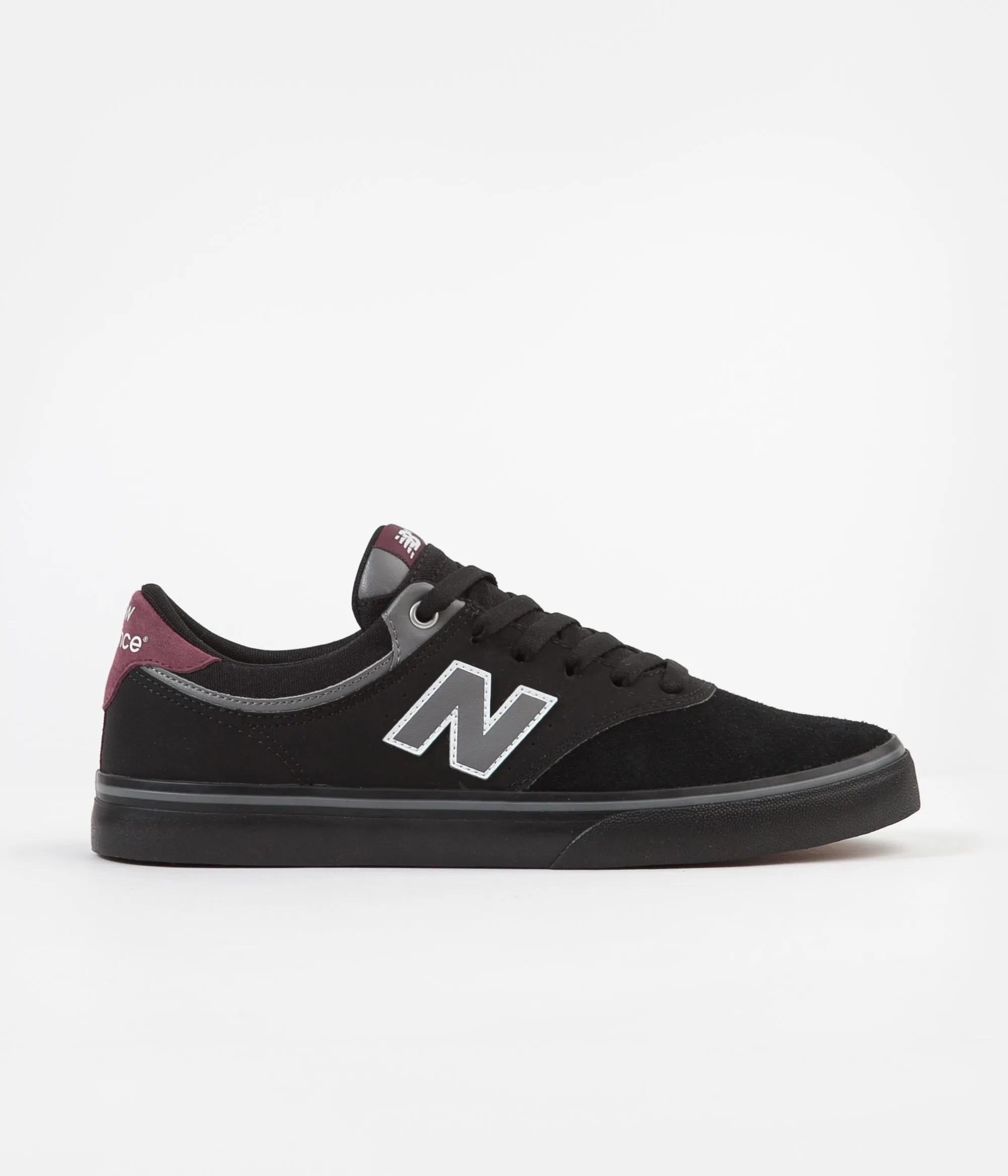 New Balance Numeric 255 Shoes - Black / Burgundy