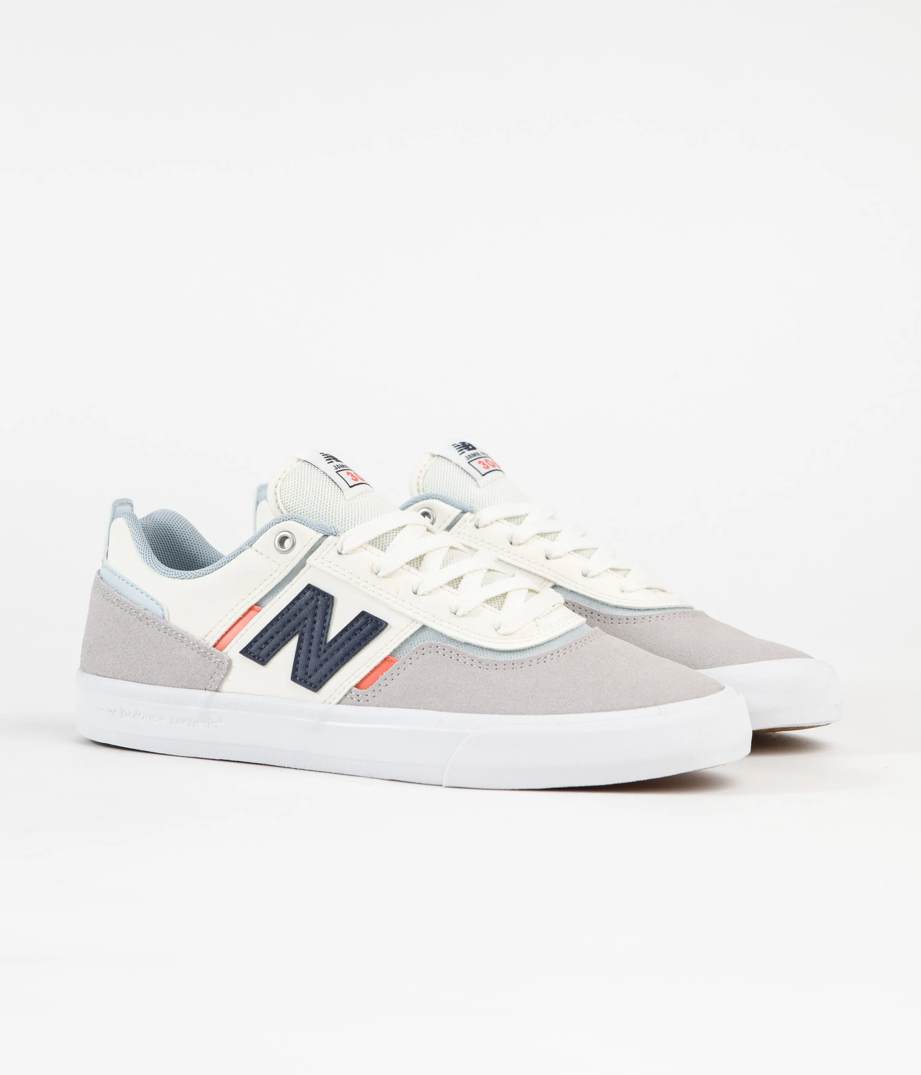 New Balance Numeric 306 Jamie Foy Shoes - Grey / White / White