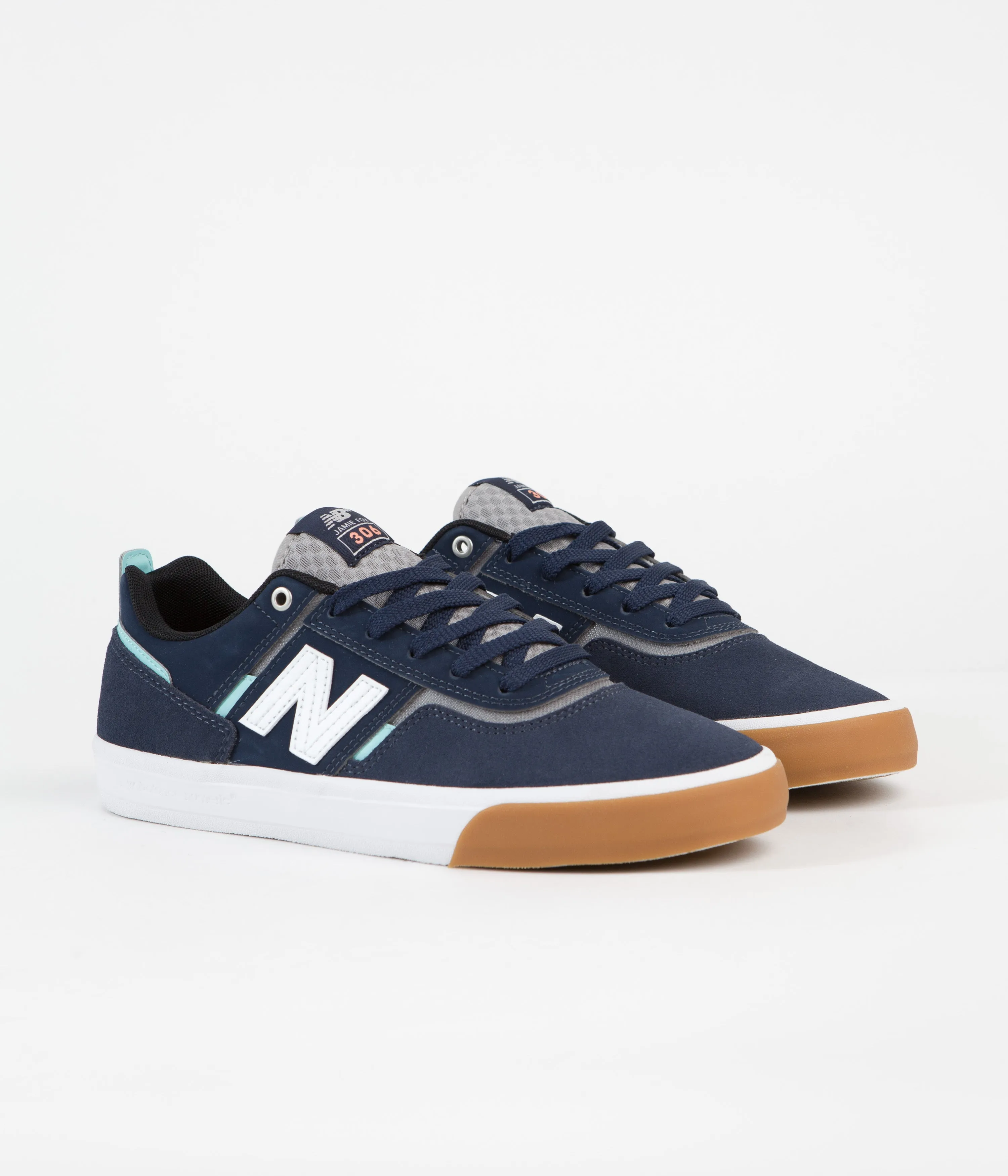 New Balance Numeric 306 Jamie Foy Shoes - Navy / White / Gum