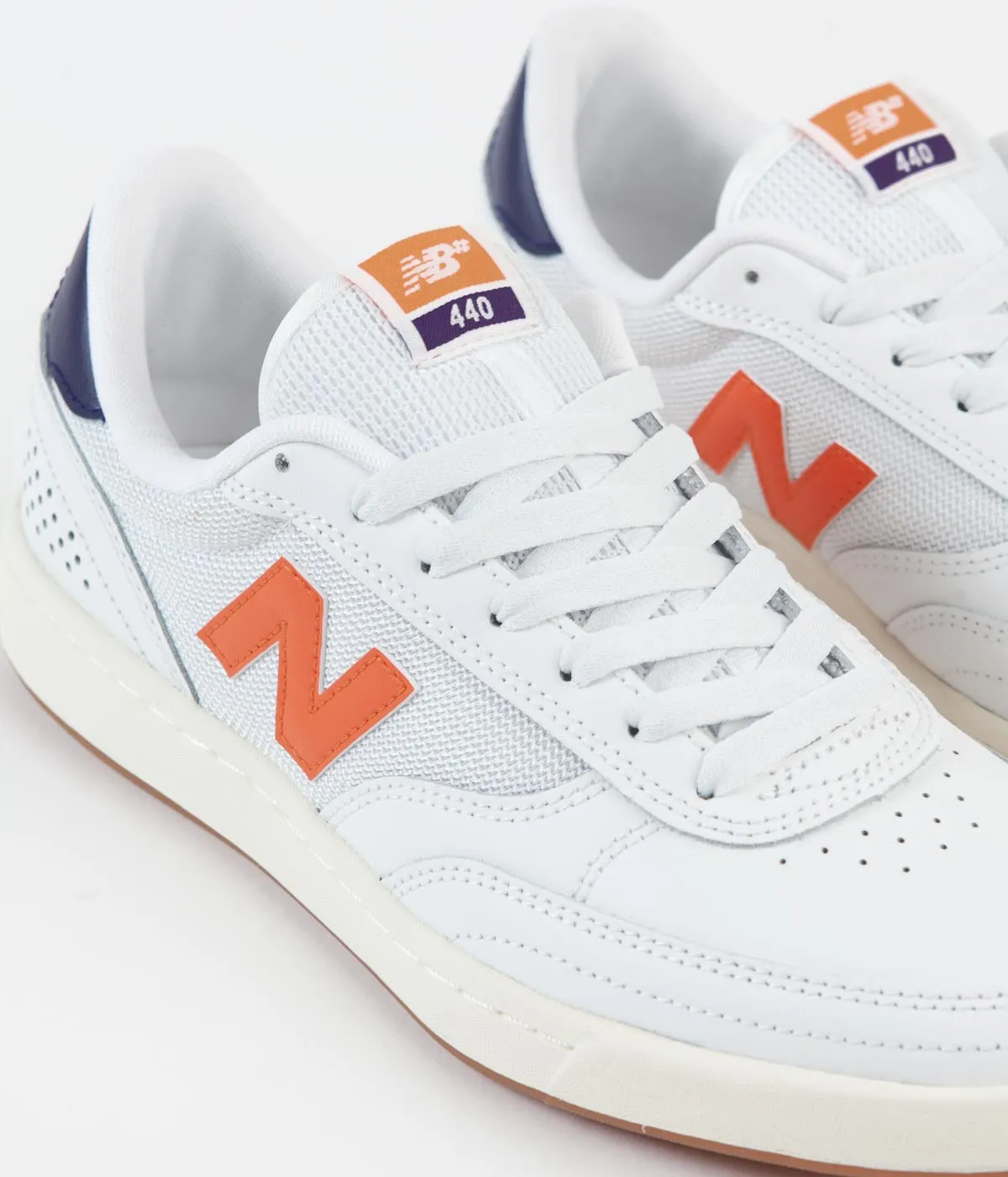 New Balance Numeric 440 Shoes - White / Orange