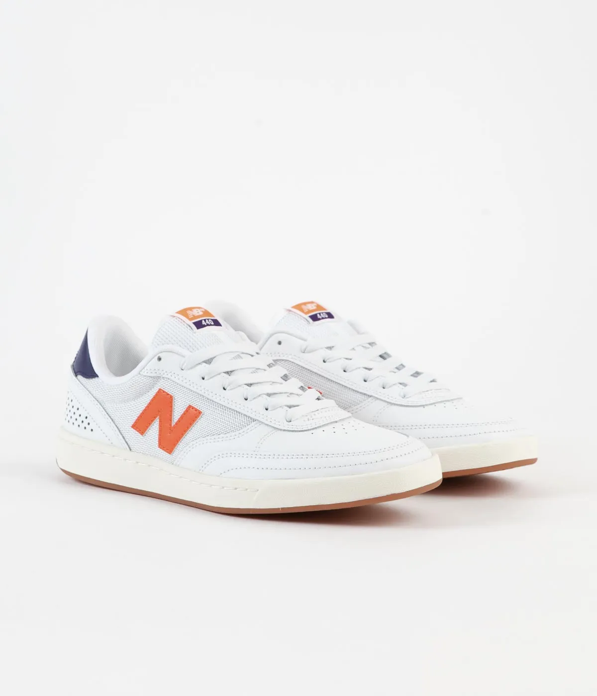 New Balance Numeric 440 Shoes - White / Orange