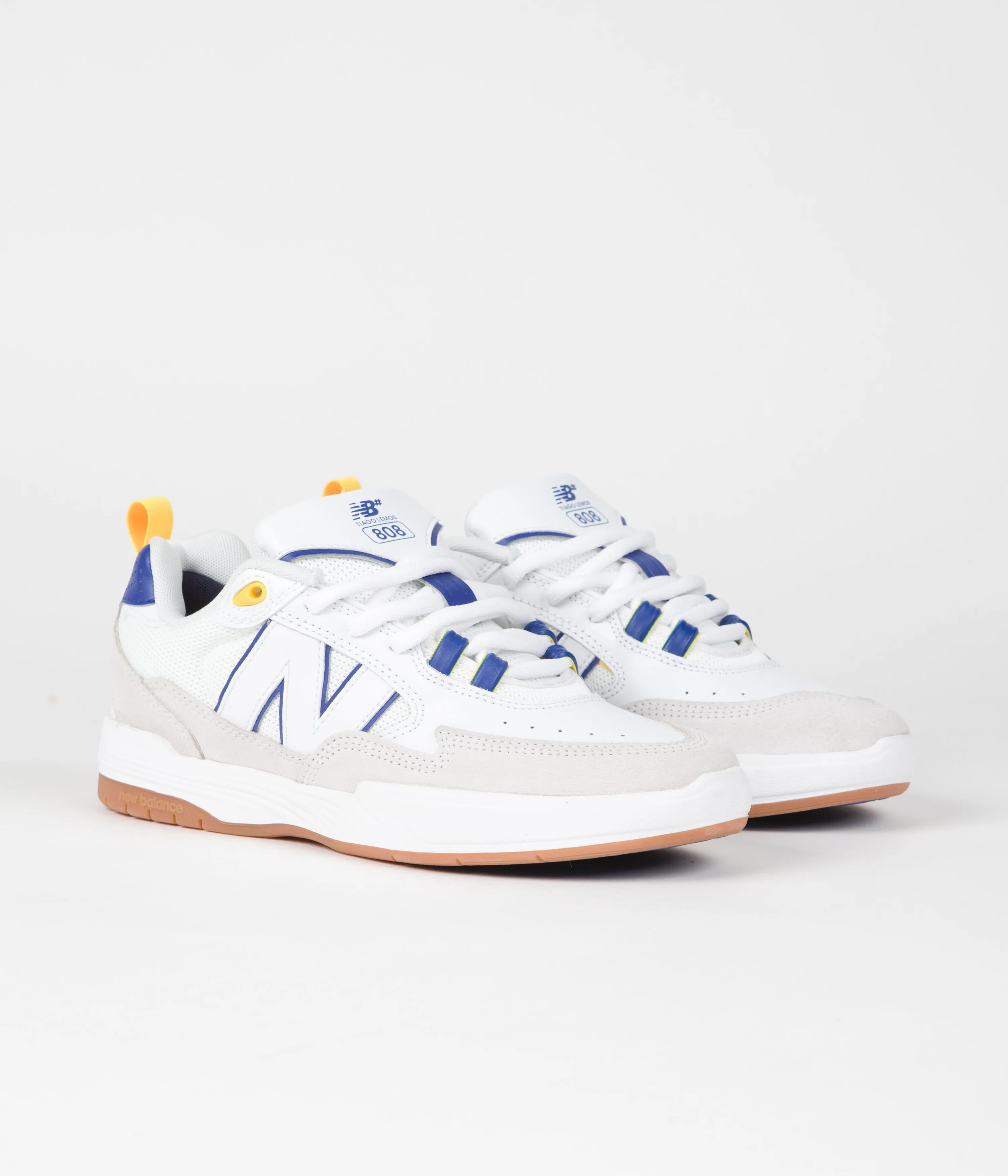 New Balance Numeric 808 Tiago Lemos Shoes - White / Royal