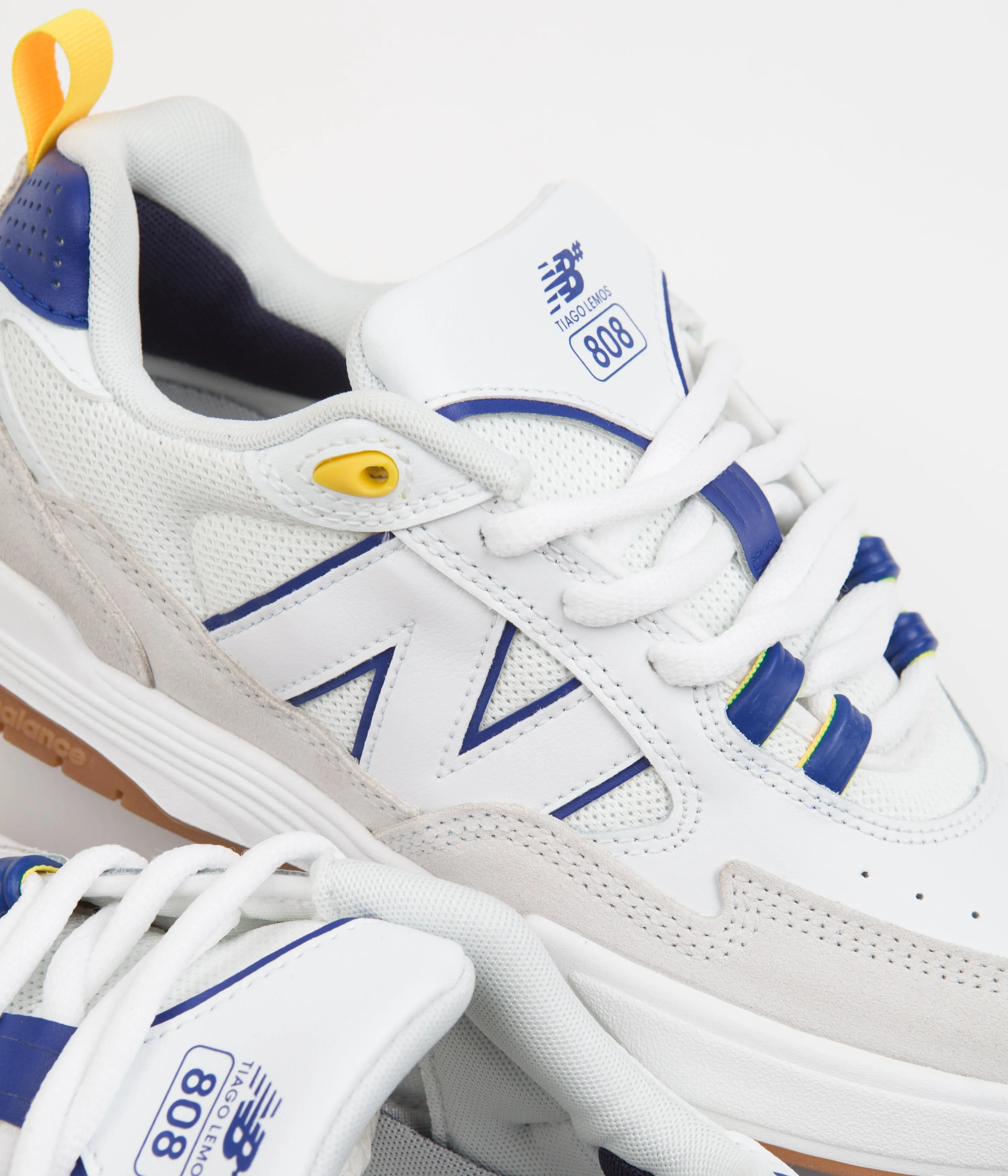 New Balance Numeric 808 Tiago Lemos Shoes - White / Royal
