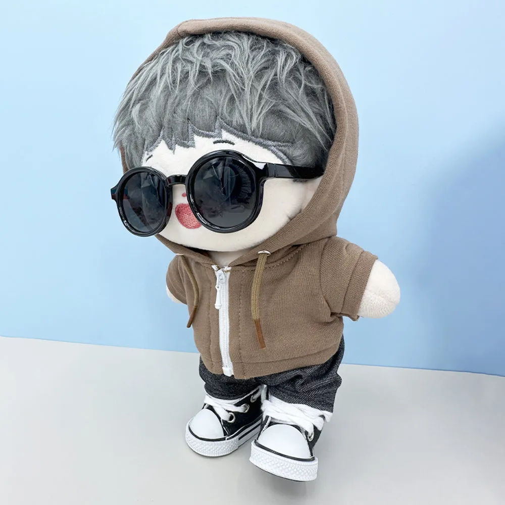 niannyyhouse 10cm 15cm 20cm Plush Doll Clothes Hoodie Pants Glasses Canvas Shoes Sportswear Outfit Soft Stuffed Toy Dressup