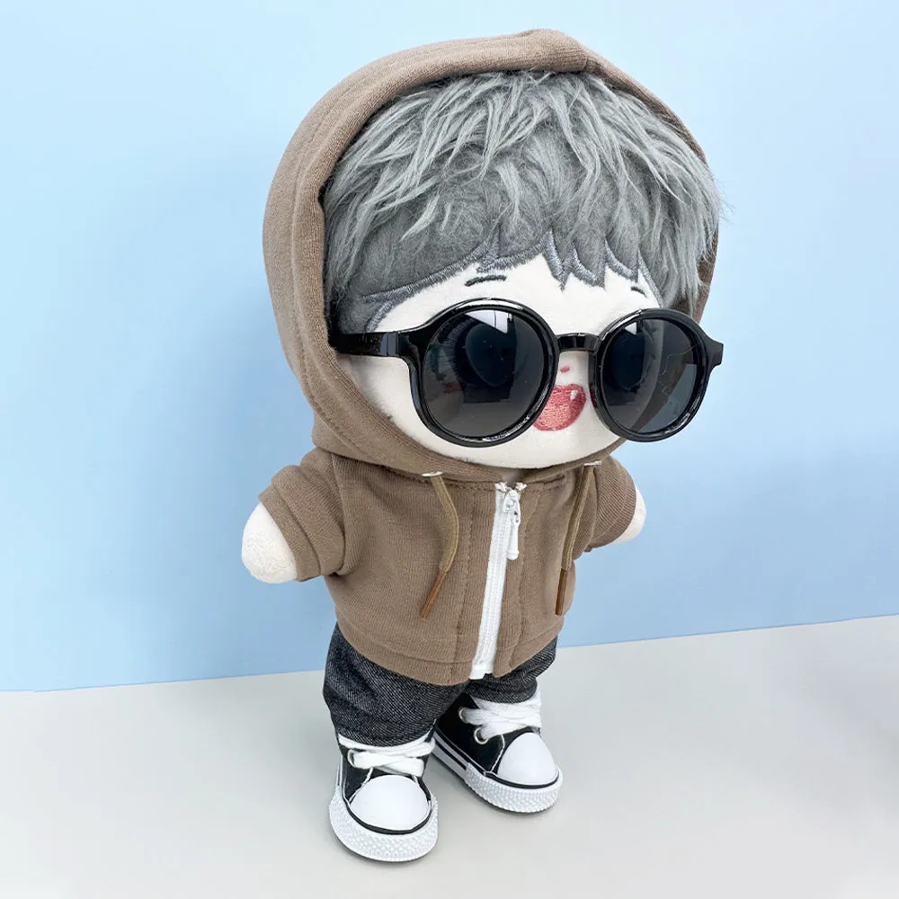 niannyyhouse 10cm 15cm 20cm Plush Doll Clothes Hoodie Pants Glasses Canvas Shoes Sportswear Outfit Soft Stuffed Toy Dressup