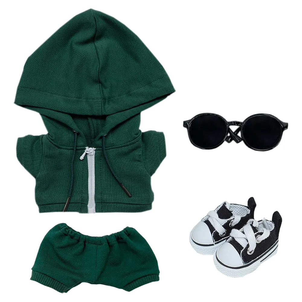 niannyyhouse 10cm 15cm 20cm Plush Doll Clothes Hoodie Pants Glasses Canvas Shoes Sportswear Outfit Soft Stuffed Toy Dressup