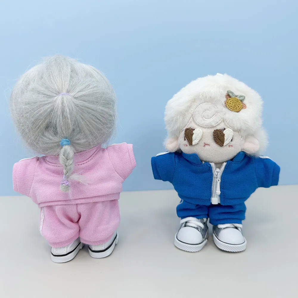 niannyyhouse 10cm Plush Doll Clothes Coat Pants Canvas Shoes Sportswear Outfit Soft Stuffed Toy Dressup